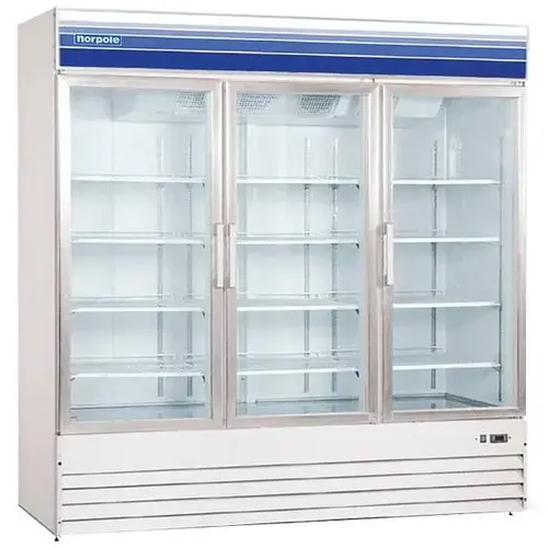 3 Swing Glass Door Merchandiser Refrigerator 78" In White 3 Swing Glass Door Merchandiser Refrigerator 78" In White