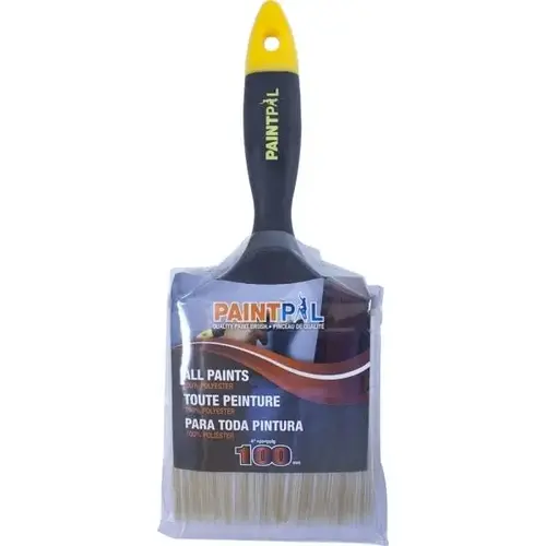 09810 4" 100mm Paint Pal Flat Polyester Brush 09810 4" 100mm Paint Pal Flat Polyester Brush