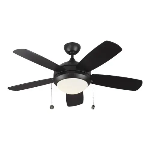 Discus Classic 44" Int Led Indoor Matte Black Ceiling Fan 3000k