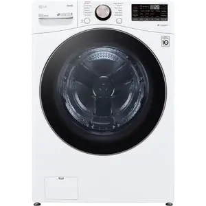 LG WM4000HWA 4.5-Cu. Ft. Front Load Washer With Turbowash & Built-In Intelligence, White