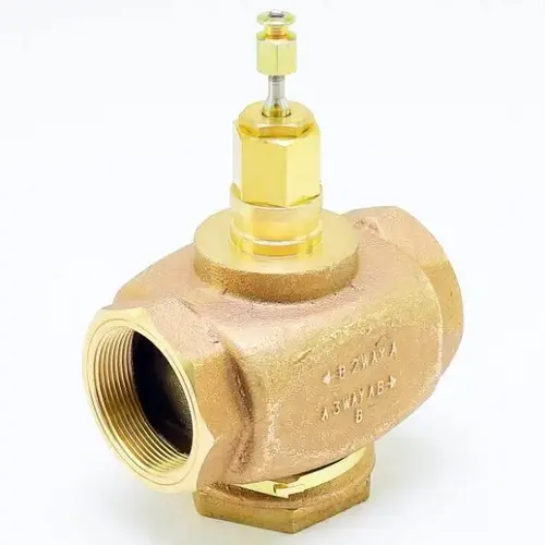 Valve Globe 2 Way 2" Npt 29.3 Cv Red Brass Body Stem Down To Close
