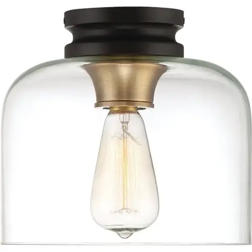 Ezra 9 In. 1-Light Fluorescent Flush Mount Light