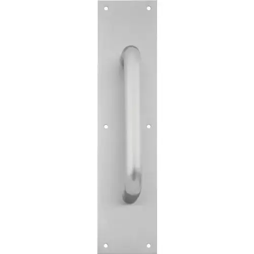 Satin Stainless Steel 8" Ctc 1" Dia Pull Plate 15 X 3.5" Satin Stainless Steel 8" Ctc 1" Dia Pull Plate 15 X 3.5"