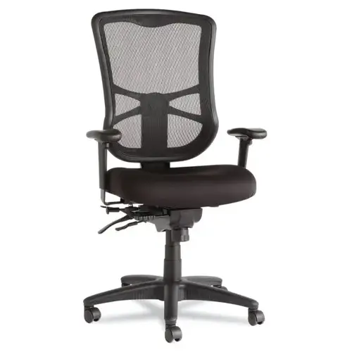 Elusion Series Mesh High-Back Multifunction Chair, Supports Up To 275 Lb, 17.2" To 20.6" Seat Height, Black