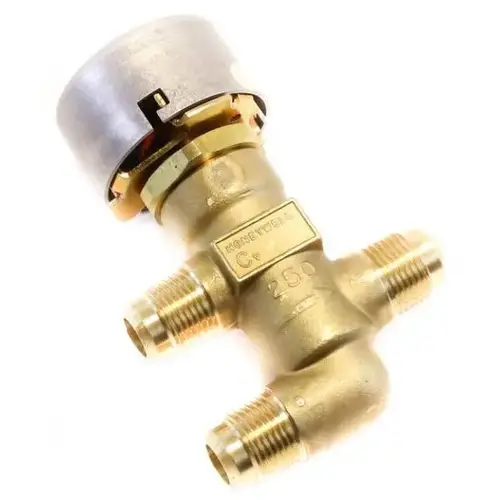 5/8"O.d. 1/2" Nominal 3 Way High Pressure Water Valve 2.5cv 3-10psi 5/8"O.d. 1/2" Nominal 3 Way High Pressure Water Valve 2.5cv 3-10psi