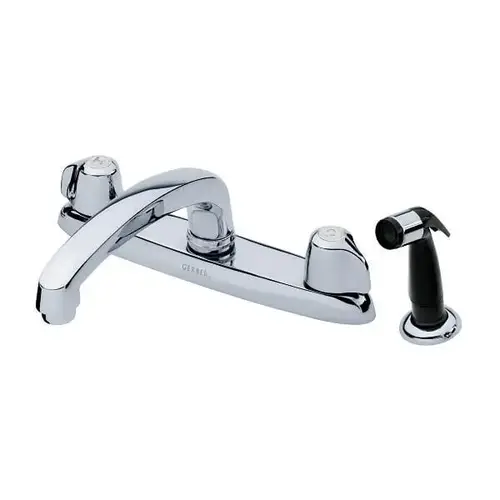 Classics 2-Handle Sprayer Kitchen Faucet Chrome