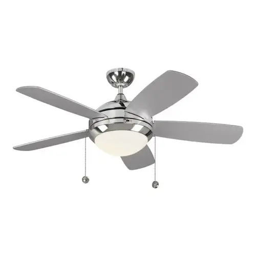 Monte Carlo Discus Classic 44" Int Led Indoor Nickel Ceiling Fan 3000k Light Kit
