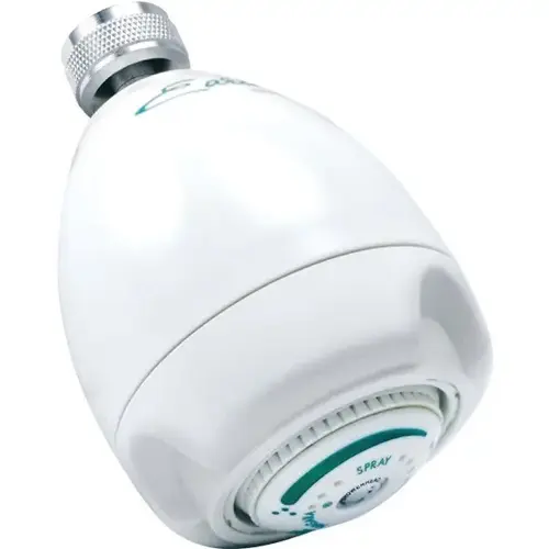 Niagara Earth Spa 3 Spray Setting 1.75 GPM Fixed Mount Showerhead In White Chrome