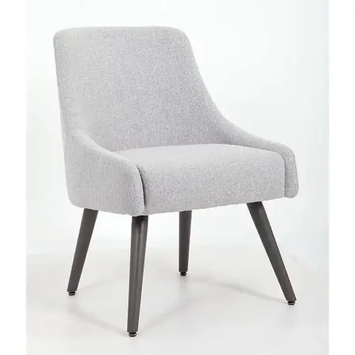 Designer Style Pull-Up Guest Room Desk Chair In Gray