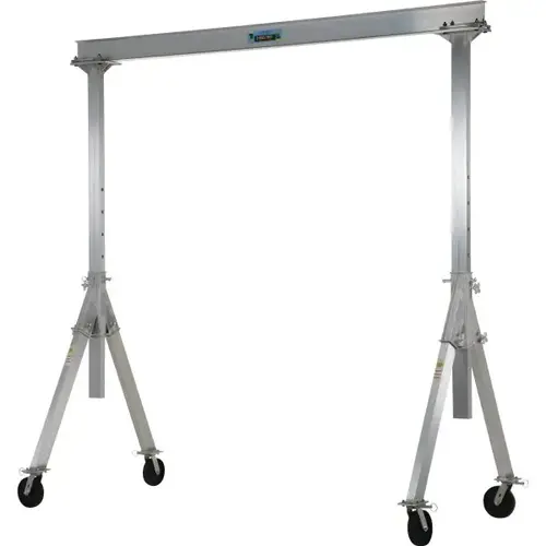 Adjustable Height Aluminum Gantry Crane 4,000 Pounds Capacity 12 ft X 12 ft Adjustable Height Aluminum Gantry Crane 4,000 Pounds Capacity 12 ft X 12 ft