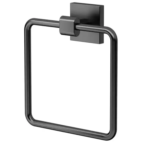 Elevate Towel Ring In Matte Black