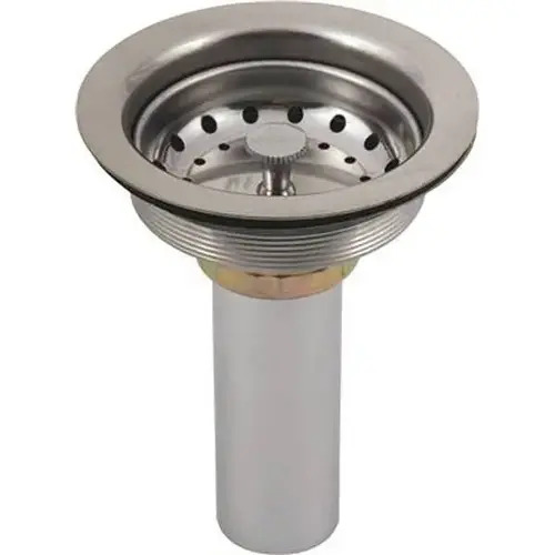 DuraPro Sink Strainer With Brass Tailpiece (Chrome-Plated) DuraPro Sink Strainer With Brass Tailpiece (Chrome-Plated)