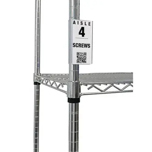 Label Holder And Inserts For Posts, 2" X 4", 12 Included Label Holder And Inserts For Posts, 2" X 4", 12 Included