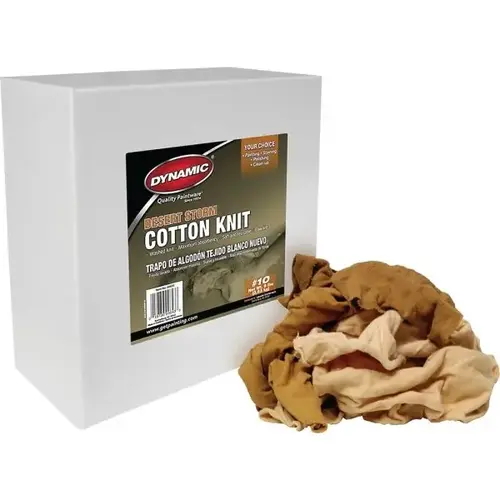 Dynamic 00622 #10 8 Lb Box Desert Storm Cotton Wiping Cloth