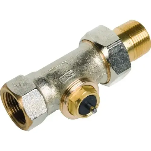 3/4" Threaded Mpt Straight Radiator Valve Body