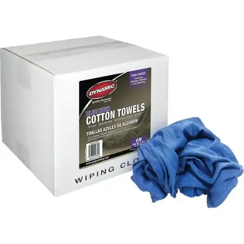 Dynamic 40425 #5 4 Lb Box Blue Huck Cotton Towel