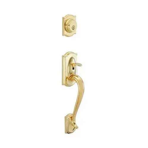 F-Series Lock Exterior Lever Camelot Design Lifetime (Bright Brass)