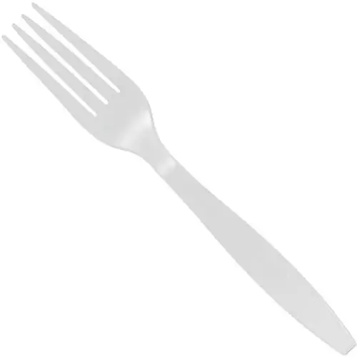 White Medium Weight Styrene Bulk Forks