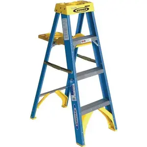Werner 6004S 4 Ft. 250 Lbs. Load Capacity Type-I Duty Rating Fiberglass Step Ladder