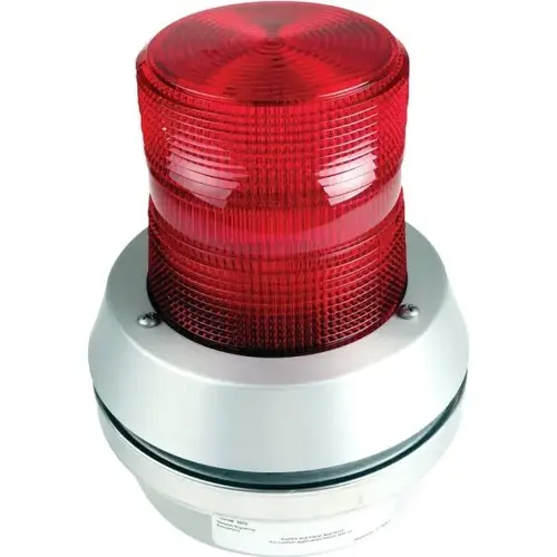 Signaling Flashing Beacon W/Horn 120v Ac Red