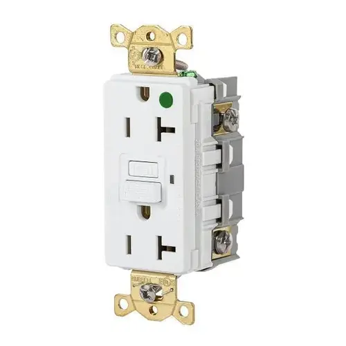 20 Amp 125v Hospital Grade Self-Test Gfci Receptacle White