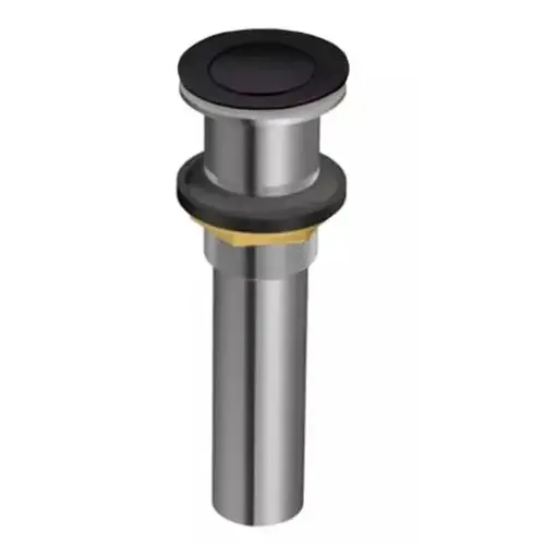 Pop-Up Drain With Overflow Bl Matte Pop-Up Drain With Overflow Bl Matte