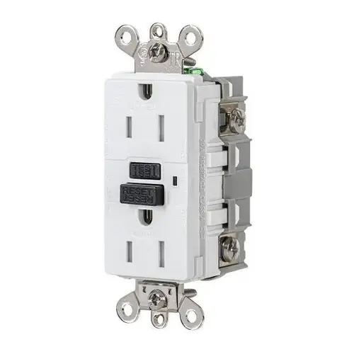 15 Amp 125v Industrial Tamper Weather-Resistant Self-Test Gfci Receptacle White 15 Amp 125v Industrial Tamper Weather-Resistant Self-Test Gfci Receptacle White
