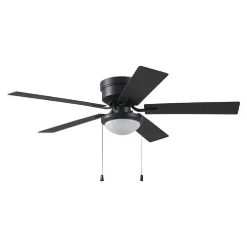 Belanova 52 In. 5-Blade LED Ceiling Fan With Light Kit, Matte Black Belanova 52 In. 5-Blade LED Ceiling Fan With Light Kit, Matte Black
