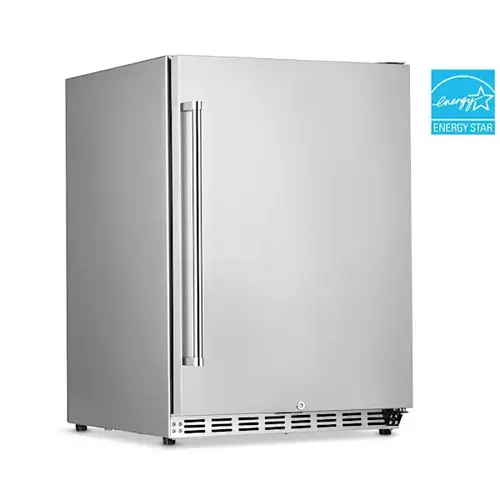 24" 5.3 Cu. Ft. Stainless Steel Beverage Fridge - 23.6" 24" 5.3 Cu. Ft. Stainless Steel Beverage Fridge - 23.6"