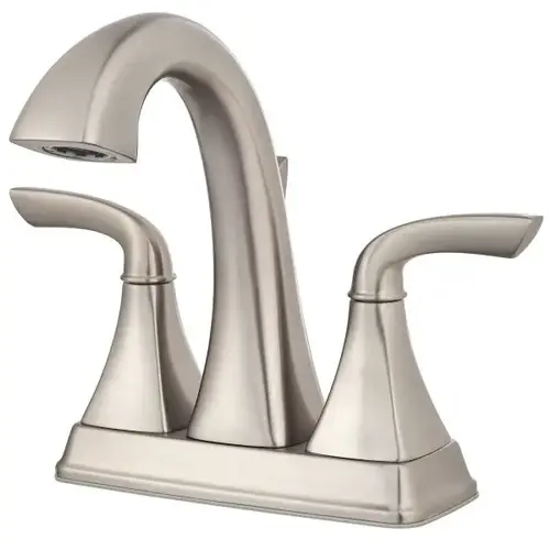 Bronson Bathroom Faucet, 1.2 Gpm, 5.375" Spout, 4" Center, Brushed Nickel Bronson Bathroom Faucet, 1.2 Gpm, 5.375" Spout, 4" Center, Brushed Nickel