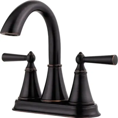 Saxton Bathroom Faucet, 1.2 Gpm, 5" Spout, 4" Center, 2-Handles, Tuscan Bronze Saxton Bathroom Faucet, 1.2 Gpm, 5" Spout, 4" Center, 2-Handles, Tuscan Bronze
