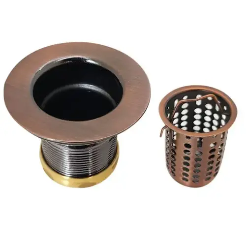 Jr. Baskt Sink Strainr Fit 2" Opening Complete/Nuts Solid Brass-Copper Jr. Baskt Sink Strainr Fit 2" Opening Complete/Nuts Solid Brass-Copper