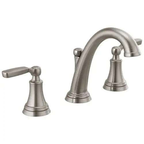 Two Handle Widespread Bathroom Faucet Stainless Steel