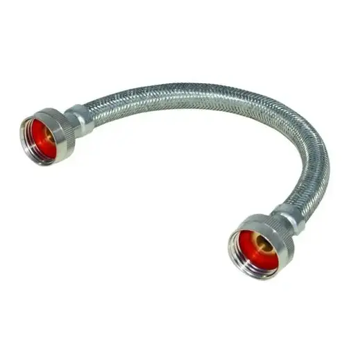 3/4-In Fht X 3/4-In Fht X 1-Ft. Braided Steam Dryer Adapter Hose Stainless Steel 3/4-In Fht X 3/4-In Fht X 1-Ft. Braided Steam Dryer Adapter Hose Stainless Steel