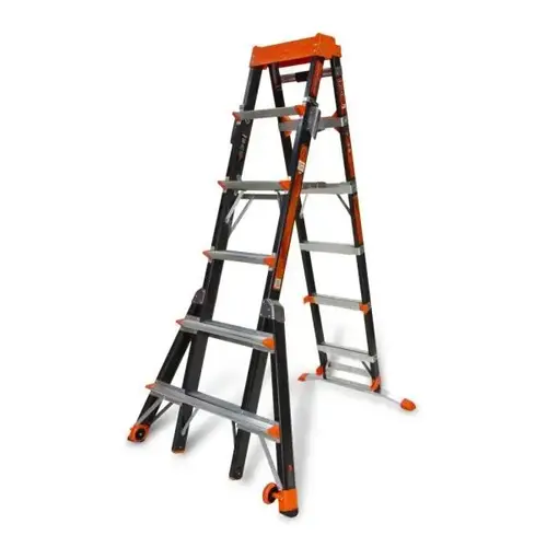 Select Step 6 To 10 Ft Fiberglass Adjustable Step Ladder