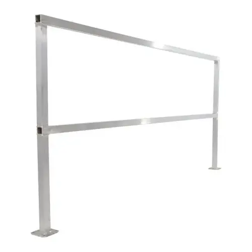 Aluminum Safety Handrail No Toeboard 84 In Aluminum Safety Handrail No Toeboard 84 In