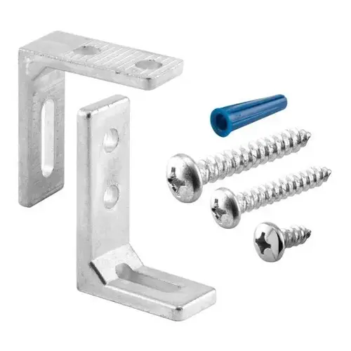 Pilaster Anchor Pack, 3/4 In. And Larger, L-Brackets And Fasteners Kit Pilaster Anchor Pack, 3/4 In. And Larger, L-Brackets And Fasteners Kit