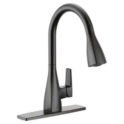 Slate Single-Handle Pull-Down Kitchen Faucet, Matte Black Slate Single-Handle Pull-Down Kitchen Faucet, Matte Black