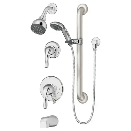Origins Tub/Shower/Hand Shower Trim Only, 1.5 Gpm, Polished Chrome Nickel Origins Tub/Shower/Hand Shower Trim Only, 1.5 Gpm, Polished Chrome Nickel