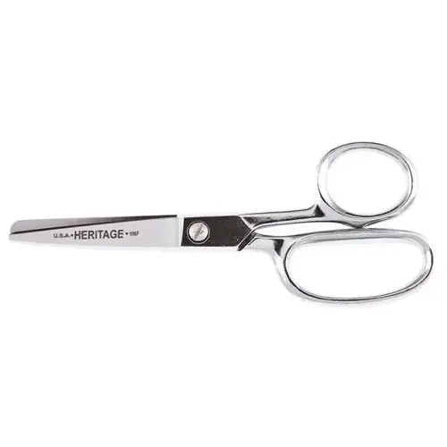 Carbon Steel Fully Rounded Tip Straight Trimmer 6"