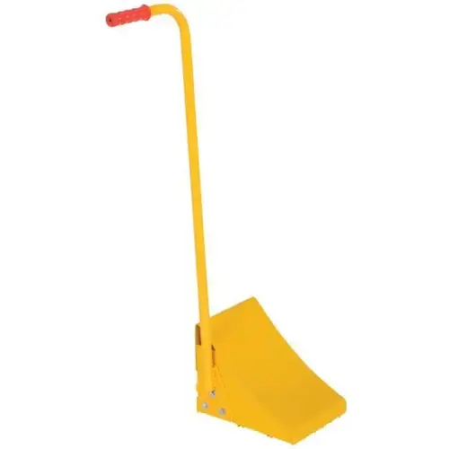 Fabricated Ergonomic Wheel Chock With Handle, 11 Depth Fabricated Ergonomic Wheel Chock With Handle, 11 Depth