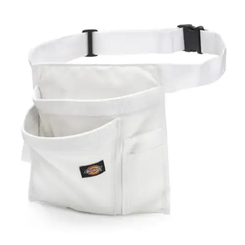 5 Pocket Single Side Tool Pouch/work Apron, White