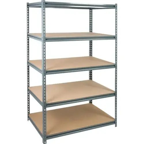 72 X 48 X 24" 5-Shelf Industrial-Grade Storage Rack