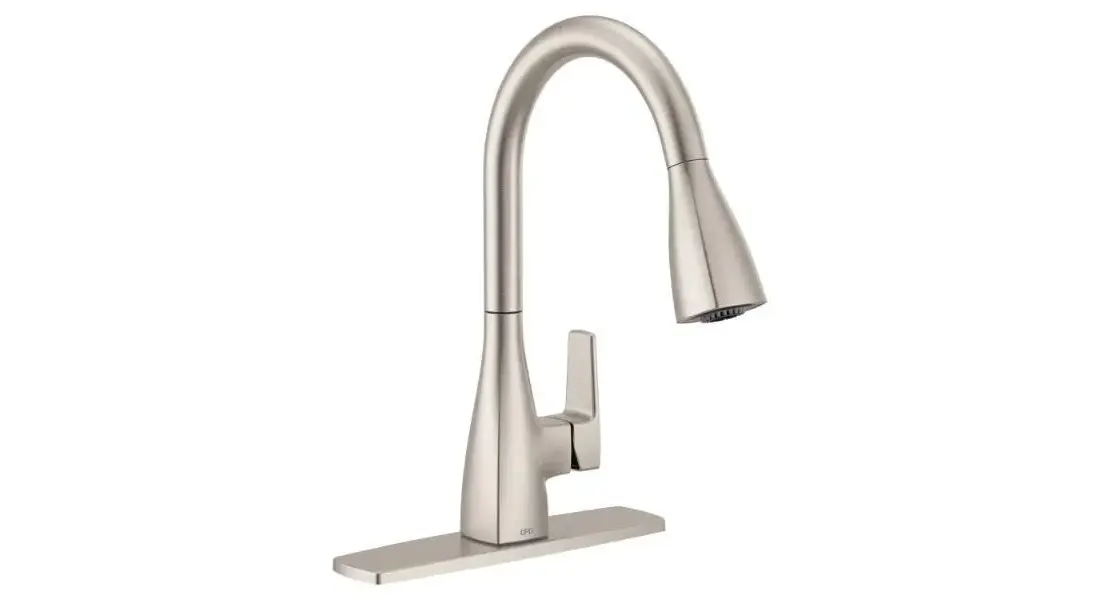 Moen 76162SRS Cleveland Faucet Group Slate Single-Handle Pull-Down