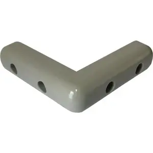 Vestil CB-4 Gray Rubber Corner Guard 7/8"