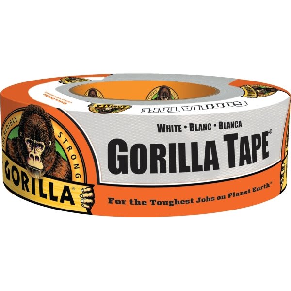 Gorilla 6025001-XCP6 1.88 in. x 30 yd. White Duct Tape - pack of 6