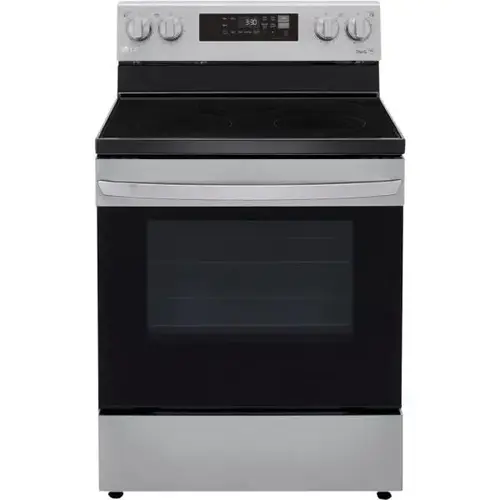 6.3 Cu Ft Electric Smart Range With Easy Clean, Stainless Steel 6.3 Cu Ft Electric Smart Range With Easy Clean, Stainless Steel