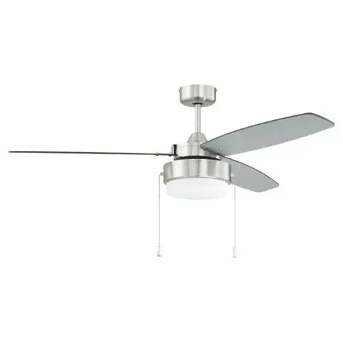 Intrepid 52 In. 3-Blade Led Ceiling Fan W/ Light (Gray)