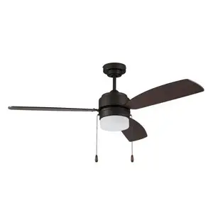 Litex 12021 Ausmus 52 In. Led Ceiling Fan W/ Light (Bronze)