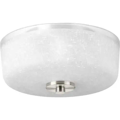 Alexa 12 In. 2-Light Led Flush Mount Light (Brushed Nickel)